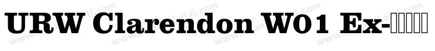 URW Clarendon W01 Ex字体转换